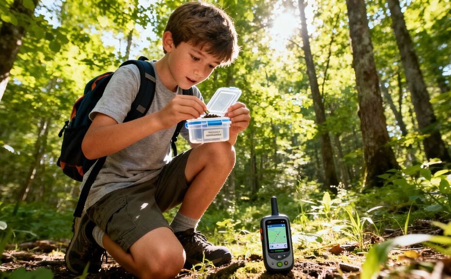 geocaching enhances kids learning