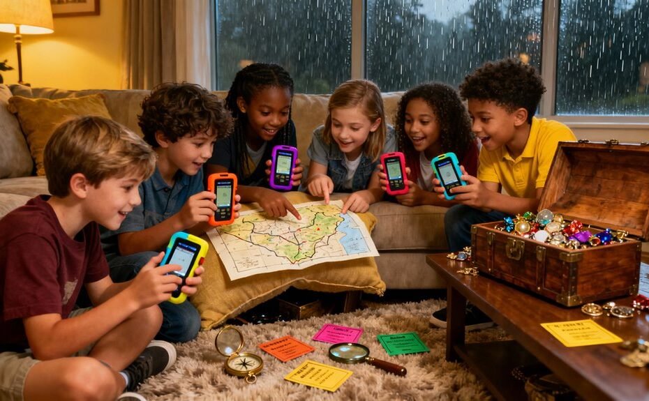 indoor geocaching treasure hunts