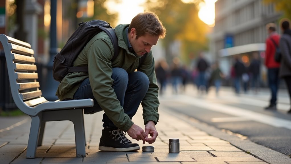 look normal while geocaching