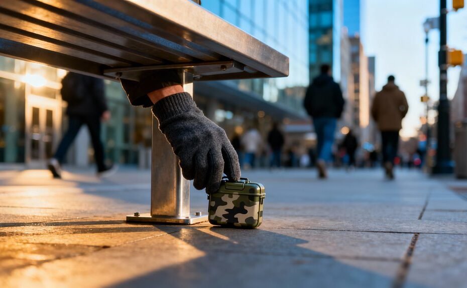 urban stealth geocaching tactics