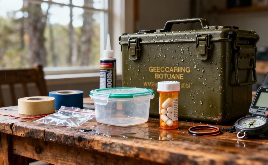 waterproof geocache protection tips