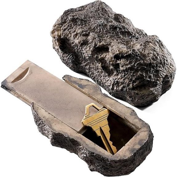 RamPro Hide-a-Spare-Key Fake Rock for Outdoor Use