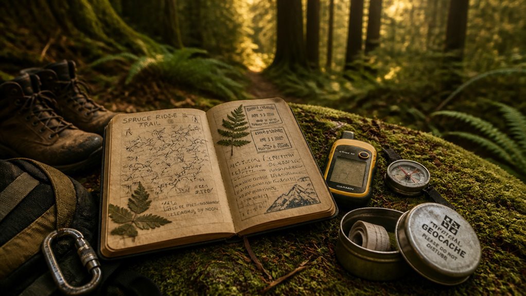 curated geocaching travel journal